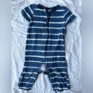 Carter’s Child of Mine Cotton Short Sleeve Blue & White Tie Dye Onesie 6-9m